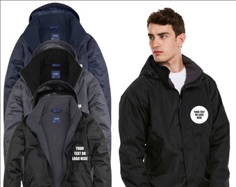 UNEEK Personalised Custom Embroidered Waterproof Workwear Unisex Active Jacket