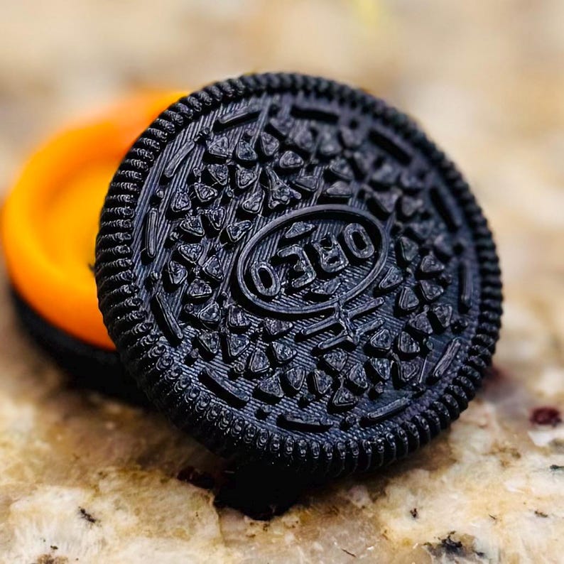 Oreo Embossment 3d Printed Cookie Inspired Air Tag Holder - Cookie - Etsy