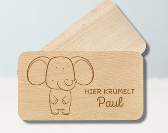 Personalized board elephant | Personalized breakfast board | Personalized wooden board | Baby Gift | Cutting board for children