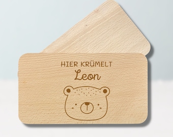 Oso de tablero personalizado | Tabla de desayuno personalizada | Tablero de madera personalizado | Regalo de bebé | Tabla de cortar para niños