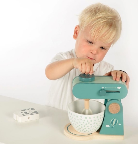 Frullatore in legno con accessori Gioco cucina per Bambini