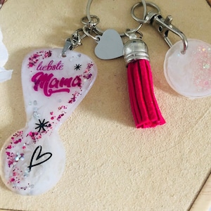 Winkelwagentje-token mama, beste mama, winkelwagentje-token, kleurrijk, sleutelhanger, Moederdag, cadeaus voor mama