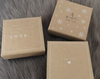 Geschenkbox, Box für eueren Schmuck, Geschenkverpackung, For You, Weihnachten, Love