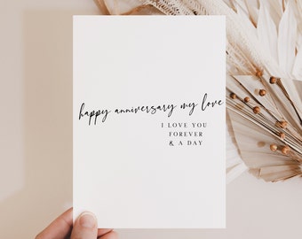 Happy Anniversary Card, Wedding Anniversary, Celebration Card