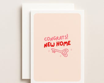 New Home Card, Congratulations House Warming Card