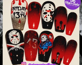 Jason Halloween Press-on Nails