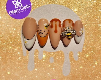Honey Bee Press-on Nails