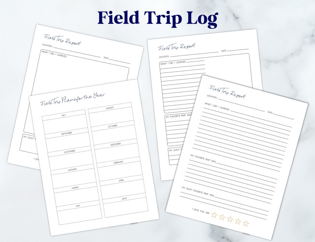 Field Trip Report Log Printable Homeschool Field Trip Etsy field-trip-report-log-printable-homeschool-field-trip-etsy