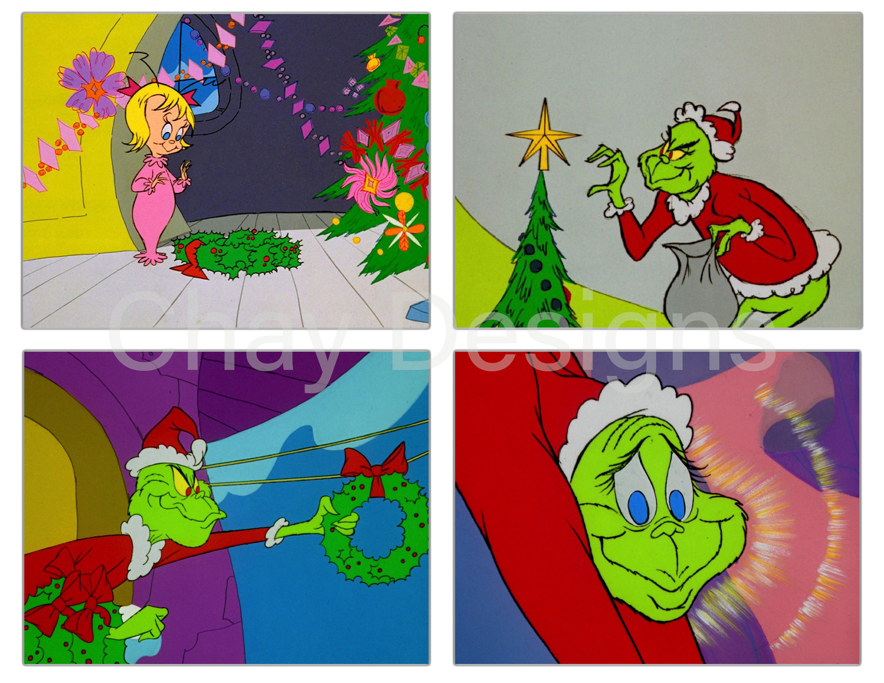 Grinch Stole Christmas Cartoon Porn - 13 How the Grinch Stole Christmas Digital Papers 8.5x11 - Etsy