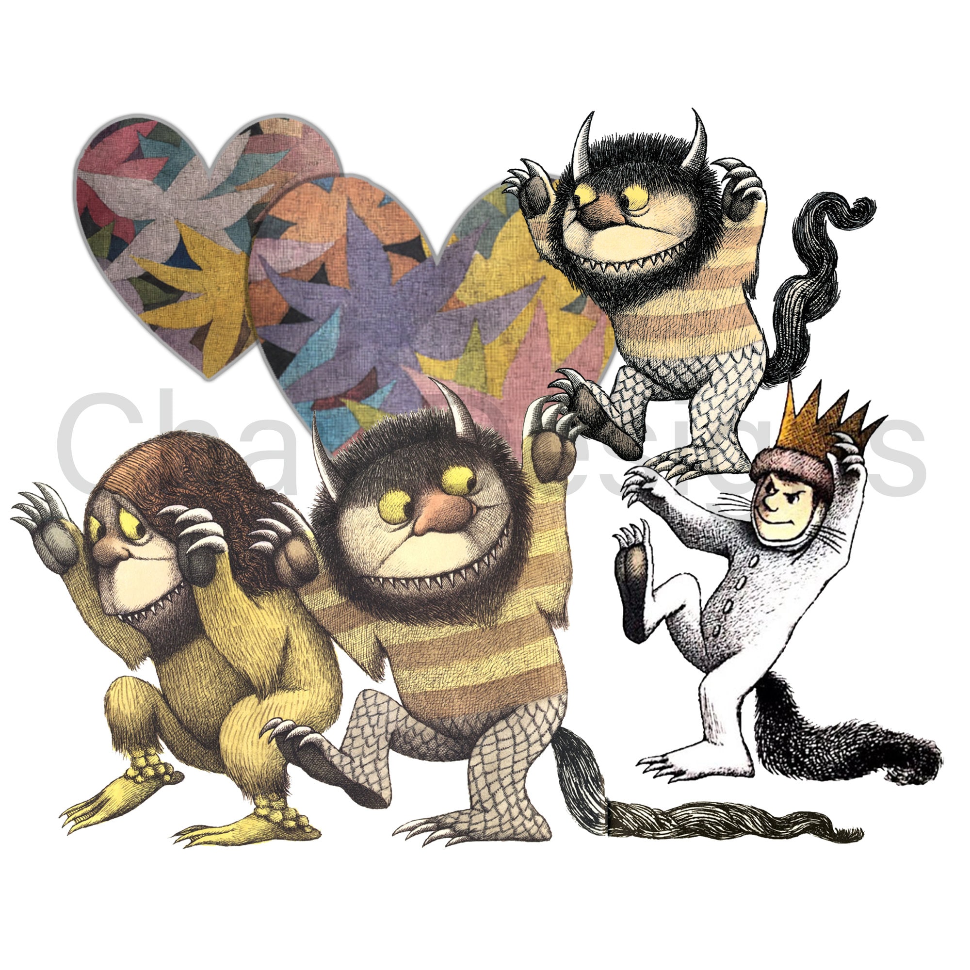 Where The Wild Things Are Characters Clip Art