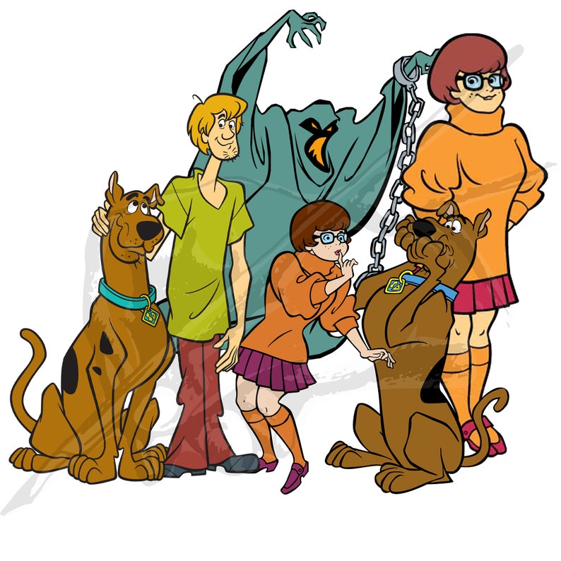 20 Scooby Doo and Gang Clipart PNG Files Digital Overlay - Etsy