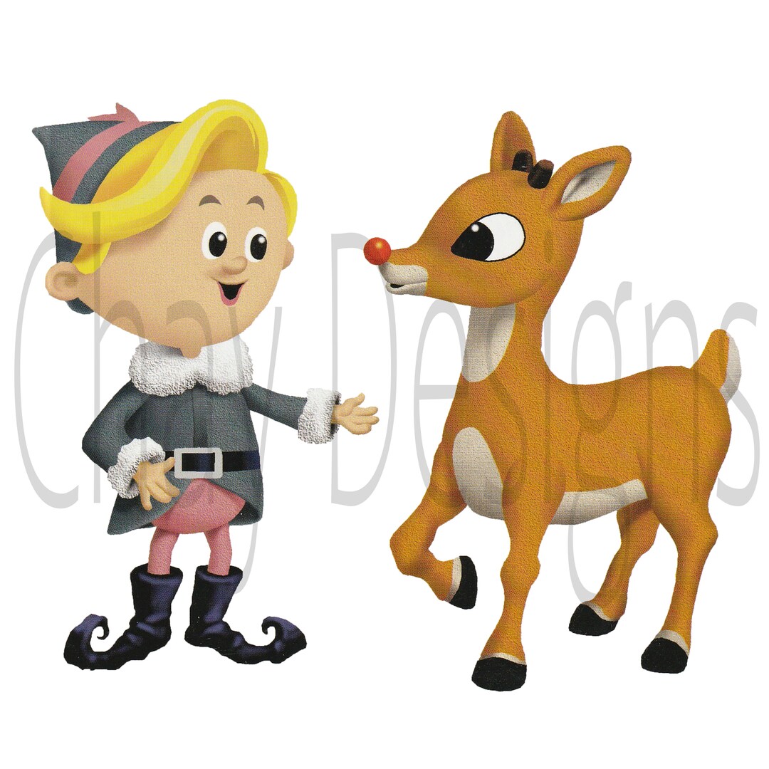 Hermey the Dentist and Rudolph the Red Nose Reindeer 3 PNG Files