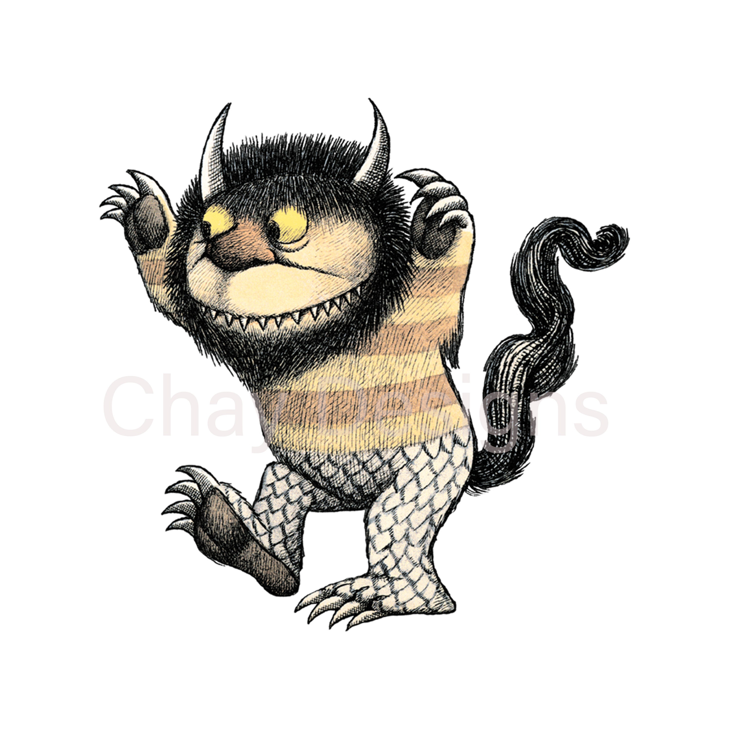 5 Where the Wild Things Are Clipart Set PNG Files Digital - Etsy Canada