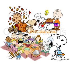 A Charlie Brown Thanksgiving Digital Bundle Vintage Images | Etsy