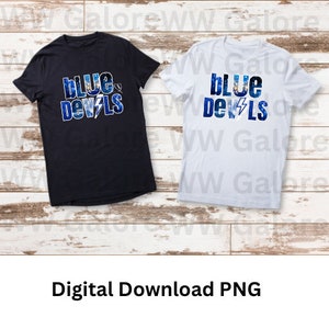 Blue Devils PNG for T-shirt digital design