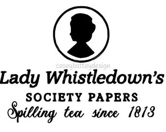 Bridgerton Lady Whistledown SVG