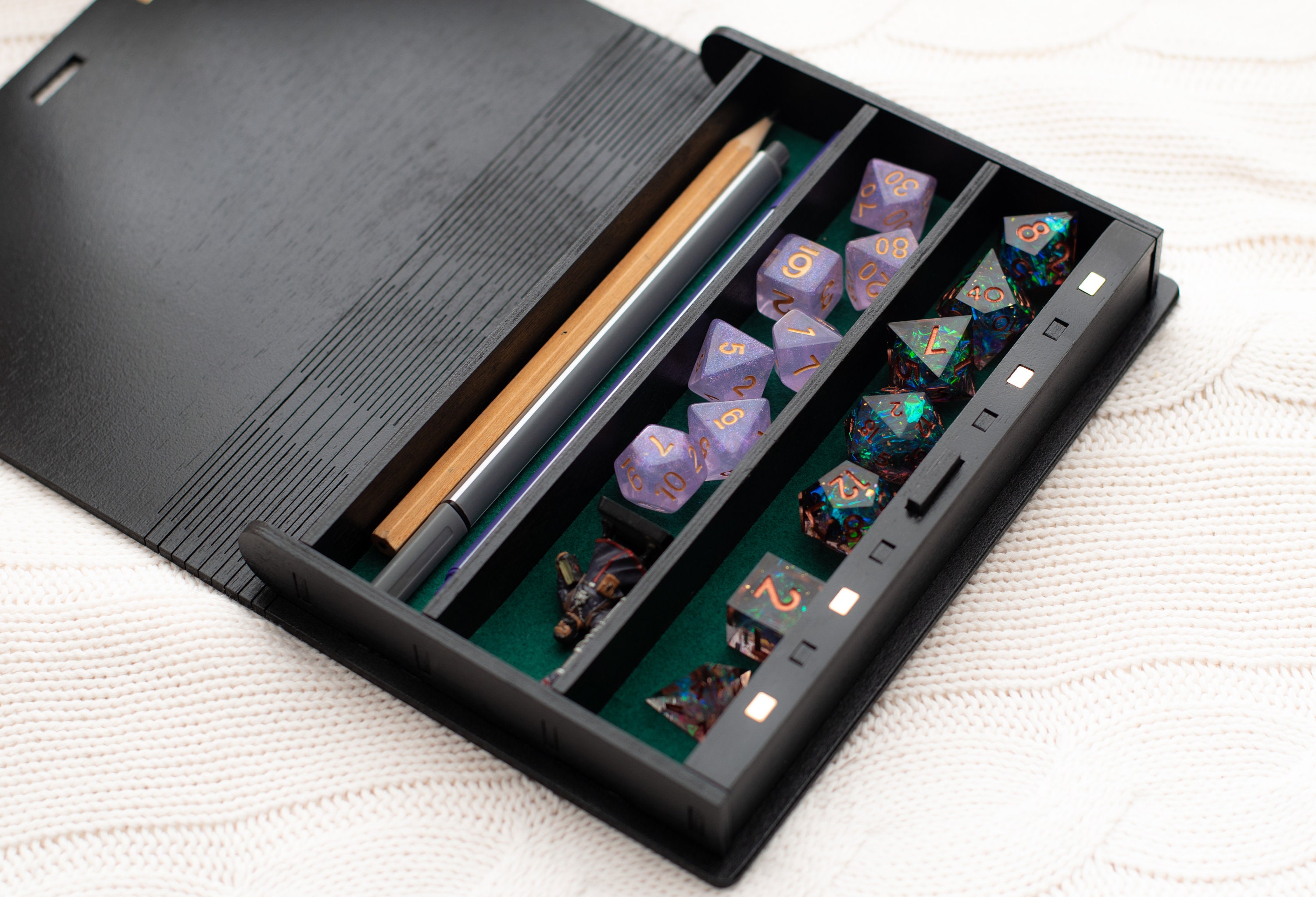 Dice Box Floral Pattern Dice tray Deck box Etsy