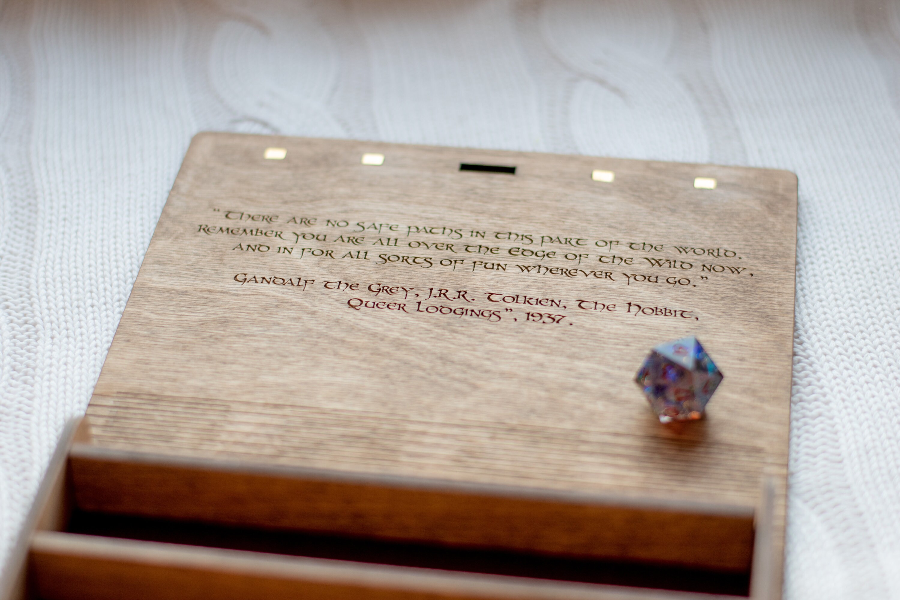Personalized engraving for one Dice box/Dice tray/Card box Etsy
