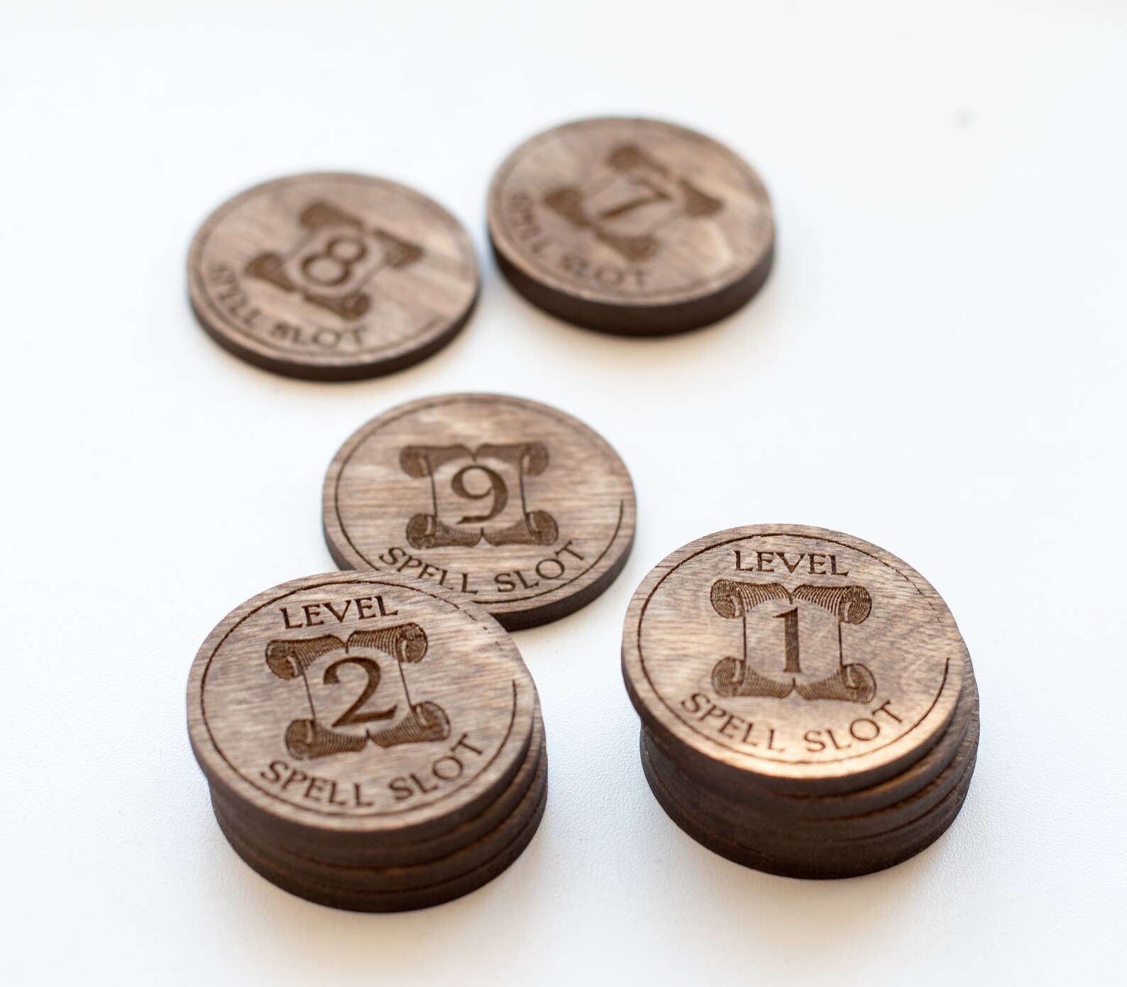 Dnd Tokens Inspiration Spell Slot Tracking Advantage | Etsy