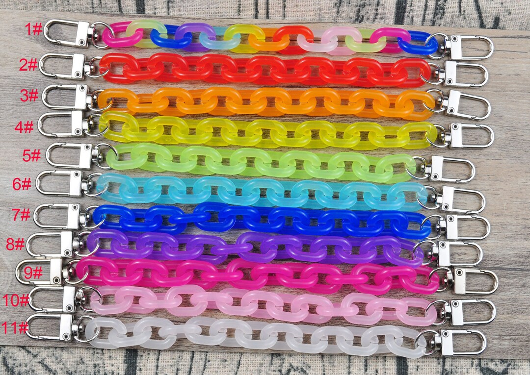 Shoe String Chain 11 Colors,shoe Chains,shoe Clip,shoes Charms,jelly Color Oval Chain for ...