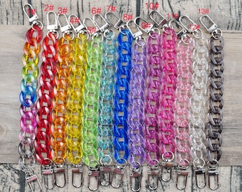 Shoe Chains,Shoe Clips,Shoes Charms,Transparent Color Chain for Shoes,Acrylic link chain,Shoe Decoration,Chain shoe charms,Shoe Charm Gift
