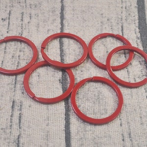 103050pcs Wholesale Key Ring Findings,Colorful Blank Split Rings,Key Chain Supply,Circle Round Keychain,Split Rings,30mm 画像 8