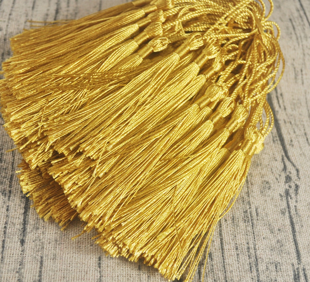 20pcs/50pcs/100pcs Gold Bookmark Tassels Silk Tasselstassel Pendant,diy