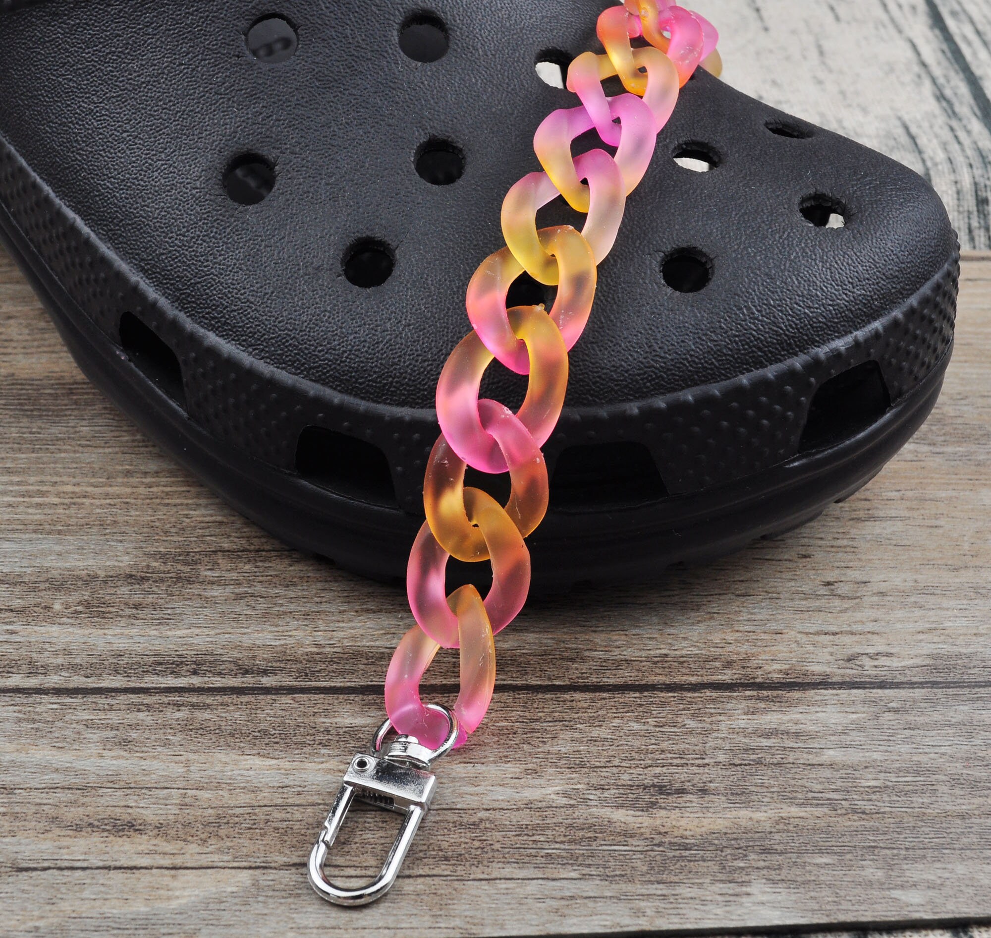 Shoe String Chain 7 Colors,shoe Chains,shoe Clip,shoes Charms,two Color Matt Chain for ...