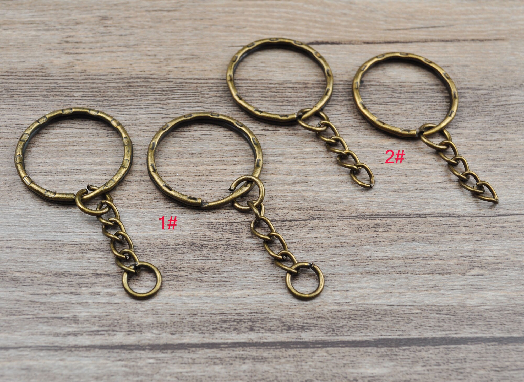 thumbnail image 2 of 30mm Keyring Blanks Split Key Rings For DIY Keychain Making – 10-50pcs Metal Alloy 2 of 2