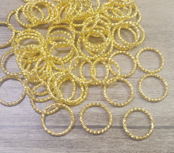 Buy Jump Rings,40-500pcs Textured Open Gold