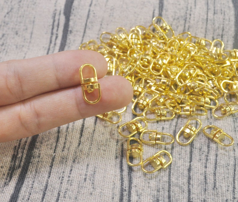 30pcs Swivel Ring Gold Plated Connectors Swivel Connectors Etsy
