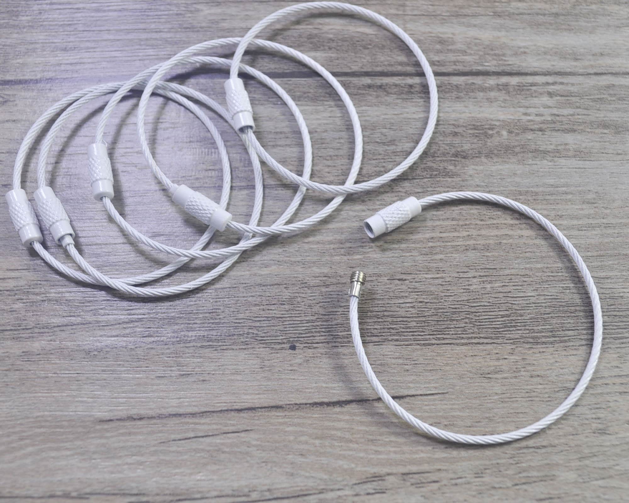 50pcs Colorful Coated Stainless Steel Rope Wire Holder Wire - Etsy
