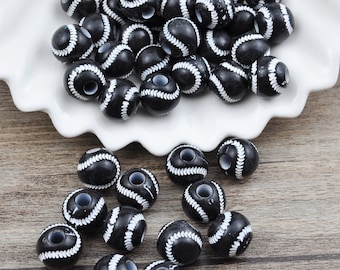 Perles De Balles De Sport Acryliques – Lot De 200 Pour Bijoux
