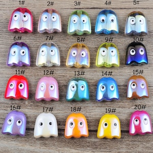 30Pcs Ghost beads,Acrylic Ghost beads,Halloween beads,AB Color Ghost, Ghost Pendant, Ghost Charm,DIY,Jewelry and Crafting supplies