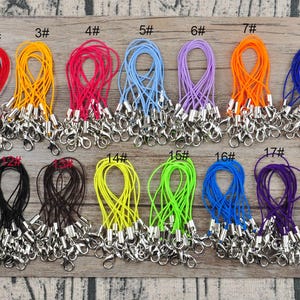 19 Colors,20/50/100Pcs Cell Phone Straps with Lobster Clasps charm, Lobster Clasp Rope,Keychains Hooks Mobile Set Charms,Keyring Accessories