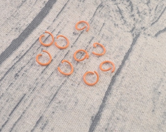 High Quality,100Pcs Orange Open jumprings,10mmx1.2mm Metal Jump Rings,Link ,Connector Jump Rings, Earrings Jewellery Findings
