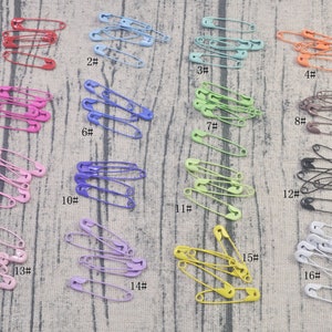 50Pcs Mixed Color Safety Pins,Metal Safety Pin,Brooch Safety Pins,Safety Pins,Garment Pins,Hang Tags Safety Pins,Sewing Safety Pins Supply