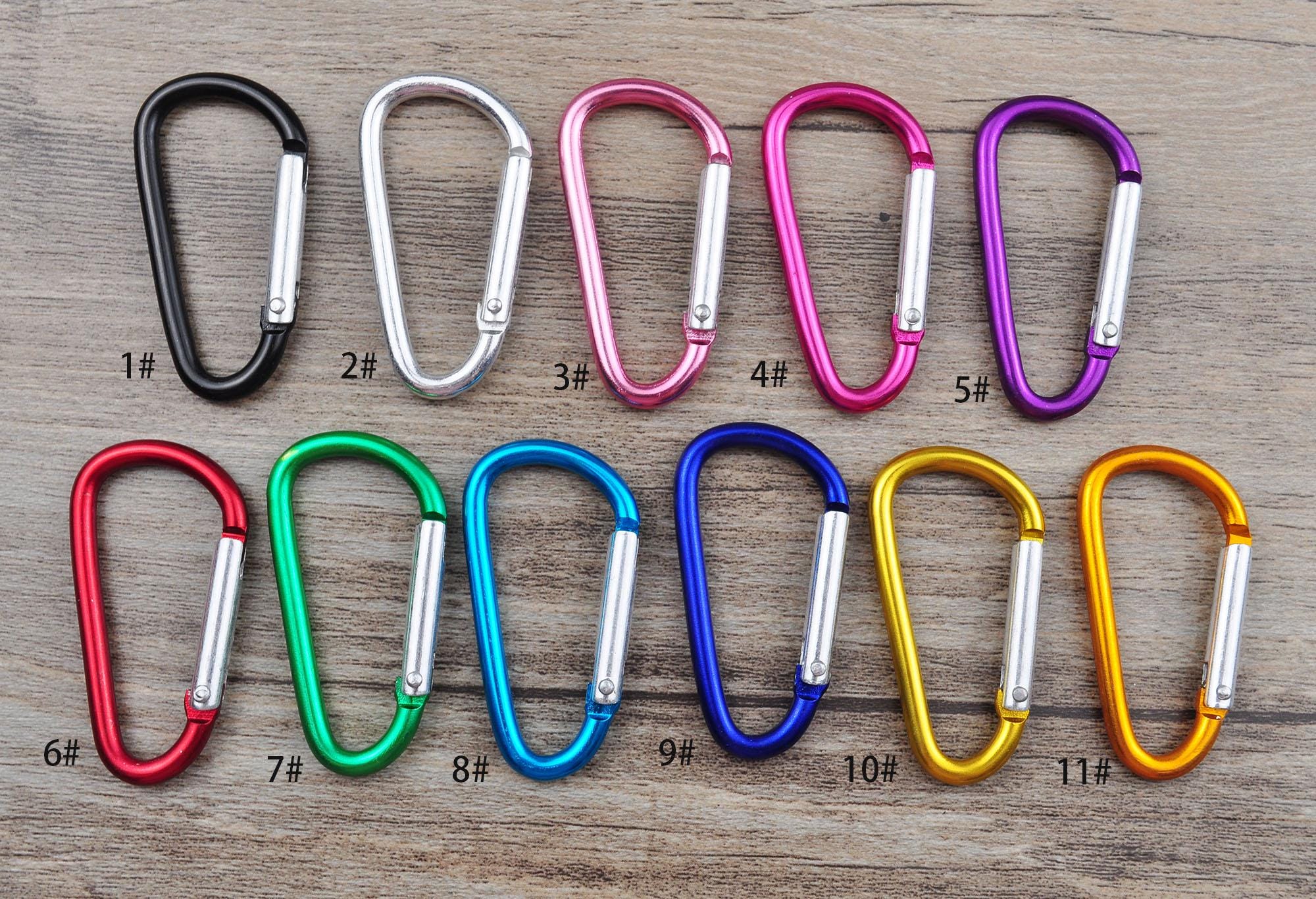 5/10/20/30/50/100pcs 11 Colors Carabiner Clips Clasp，d Shape Key