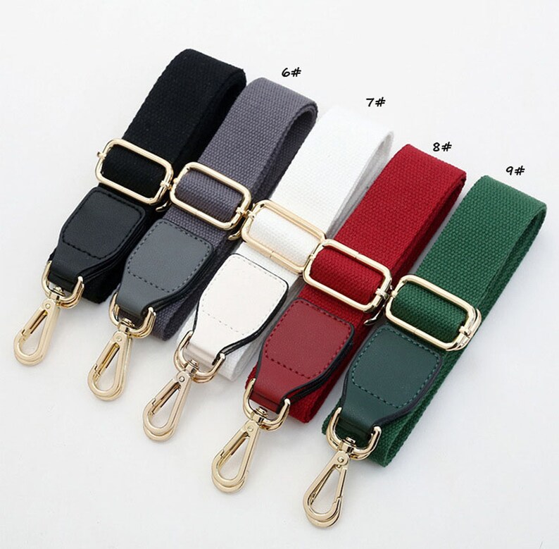 55 Adjustable Solid Color Bag Strap,3.8cm Width Crossbody Strap, PU Leather Purse Handle Chain, Shoulder Handbag Strap,Replacement Strap image 3