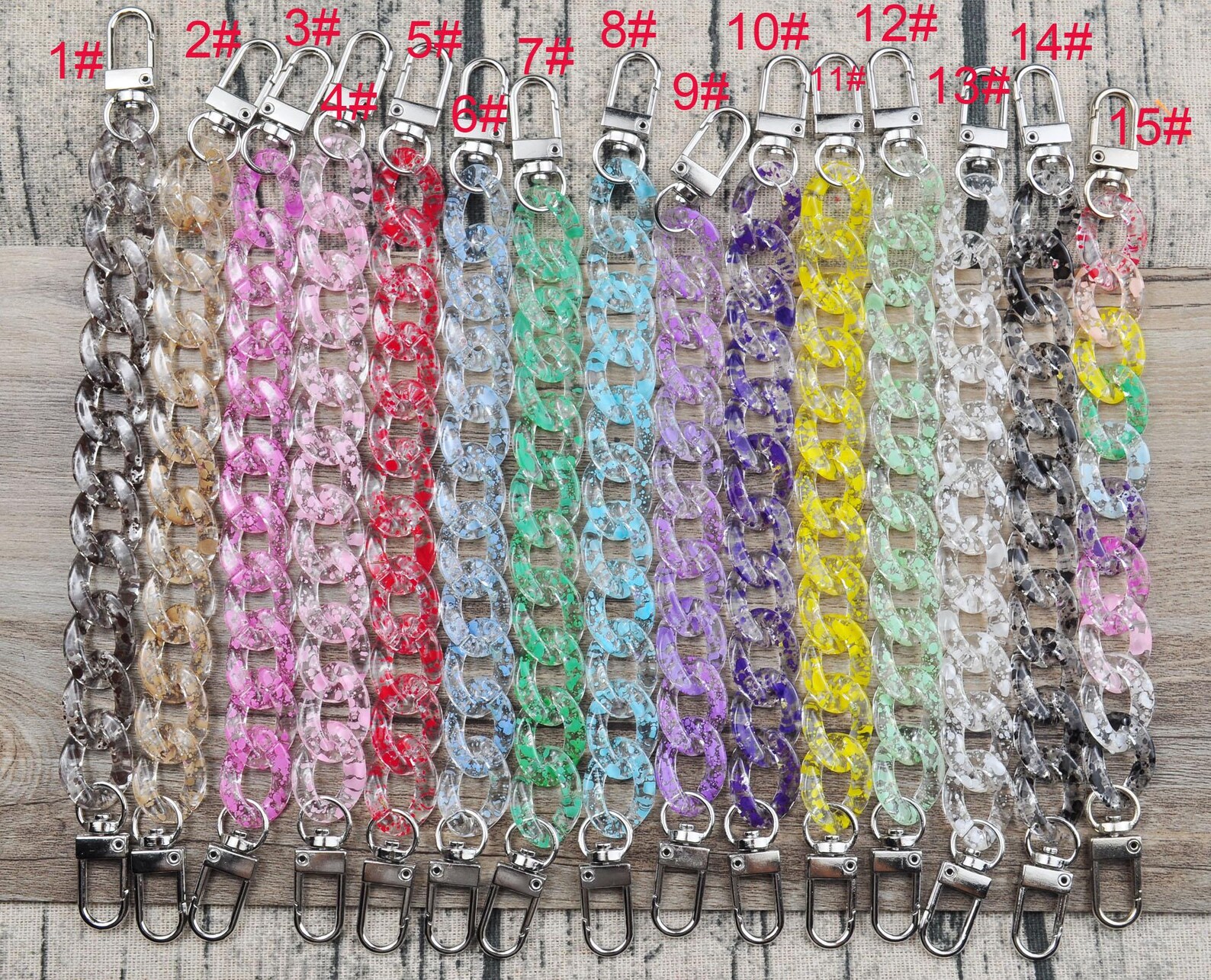 Shoe String Chain Shoe Chains,shoe Clips,15 Colors Shoes Charms,colored Chain for Shoes ...