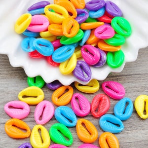 200Pcs/ pack Acrylic Shell beads ,Mixed Plastic Acrylic Shell Beads, jewelry making beads,pastel beads,18x13mm