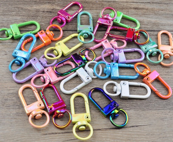 AB Colorful Metal Square Clasp Clip,enamel Swivel Clasp Connector