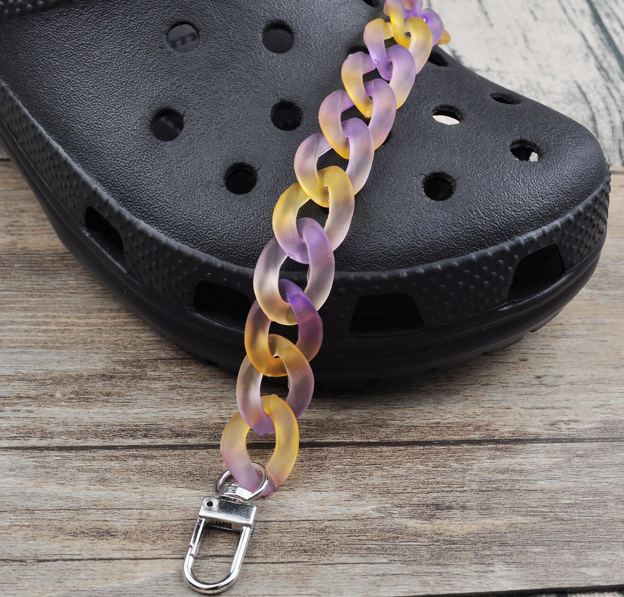 Shoe String Chain 7 Colors,shoe Chains,shoe Clip,shoes Charms,two Color Matt Chain for ...