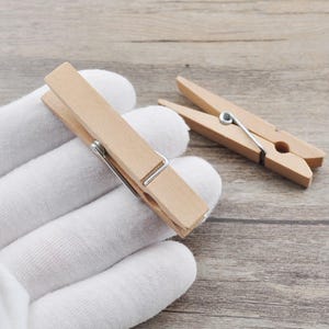 10Pcs 59mm(2.3 inch)Unfinished Natural Wood Cloth Clips Clothespins Hanging Photo Clips,Wedding Decoration Clip,wooden pegs,Wooden Clip