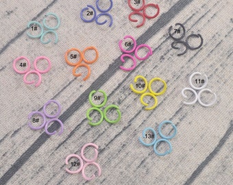 High Quality,50-500Pcs Mixed Color Open jumprings,10mmx1.2mm Metal Jump Rings,Link ,Connector Jump Rings, Earrings Jewellery Findings