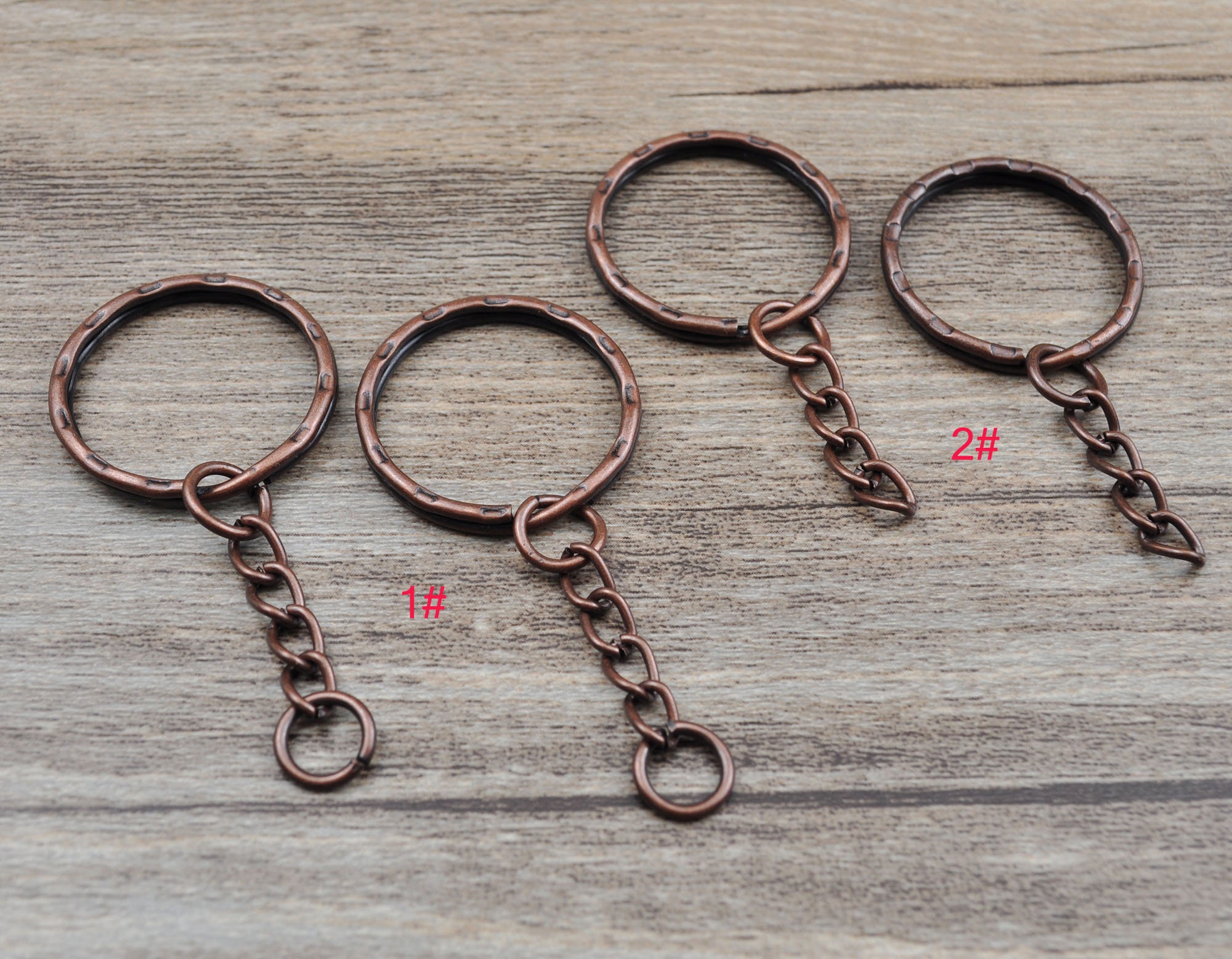 5,10,30,60,100pieces Antique Copper Keyring Split Ring