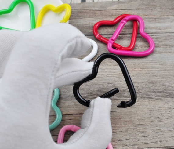 ☆nff☆ heart branch keyringsilver nff1 1/10/20/30/50/100pc Heart Carabiner Clips Clasp,key Chains