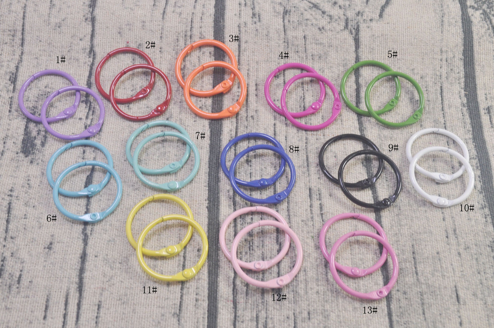 103050pcs Colorful Binder Rings30mm Sizes for Officekeys Etsy UK