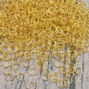 Jumpring,200pcs/lot 6mmx0.7mm Jump Rings Gold Plated Split Rings Connectors For Diy Jewelry Finding Making Accessories Wholesale Supplies