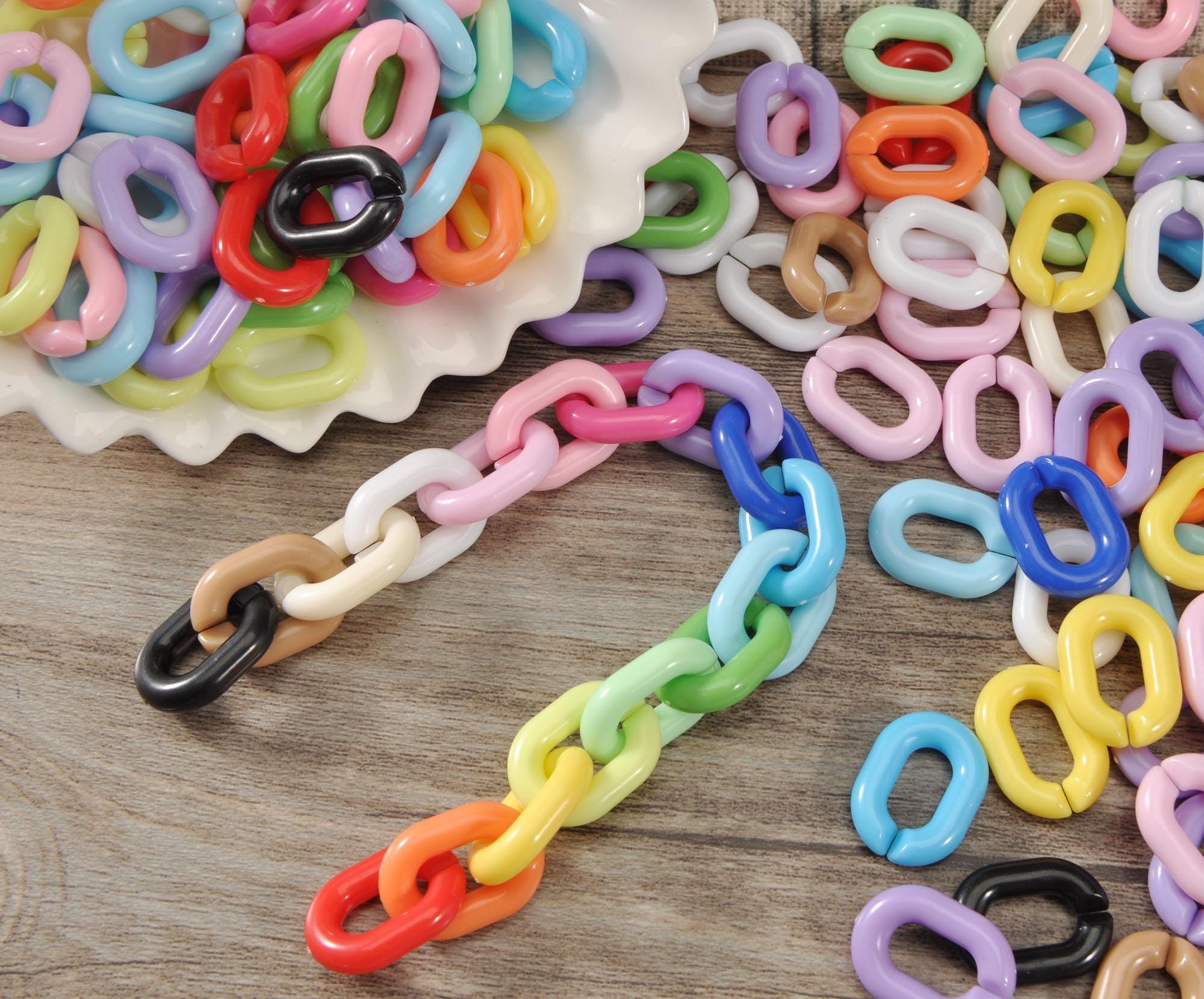 Small Plastic Link Chain,acrylic Curb Chain Links,oval Plastic